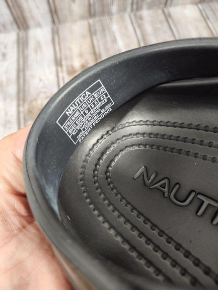 Nautica River Edge Clog Slides Men's Size 9 Women's Size 11 Shoes Black NWT - Picture 11 of 11